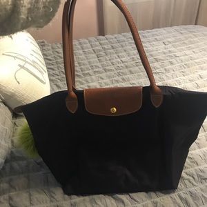 Longchamp large shoulder tote bag